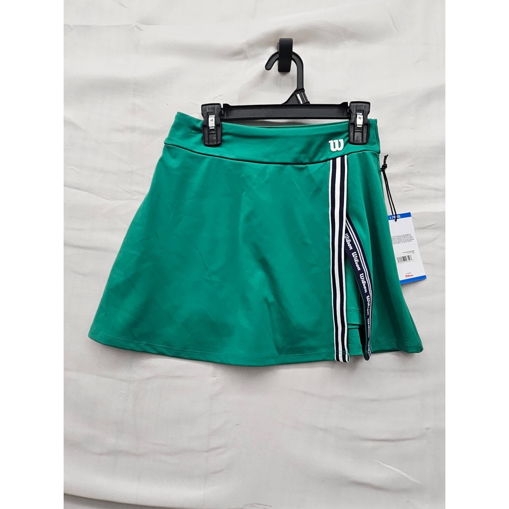 Wilson Girls Athletic Skort Green‎ Polyester Blend Workout Size Large